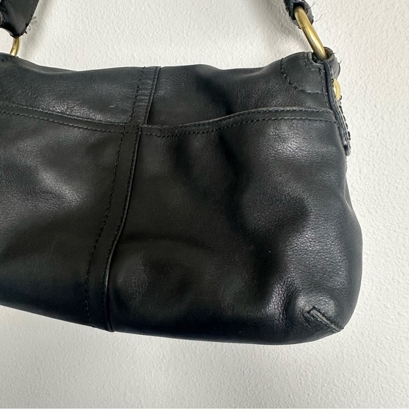 VTG Coach Y2K Soho Legacy Black Leather Brass Buckle Shoulder Bag Flap Purse Box - Picture 13 of 16
